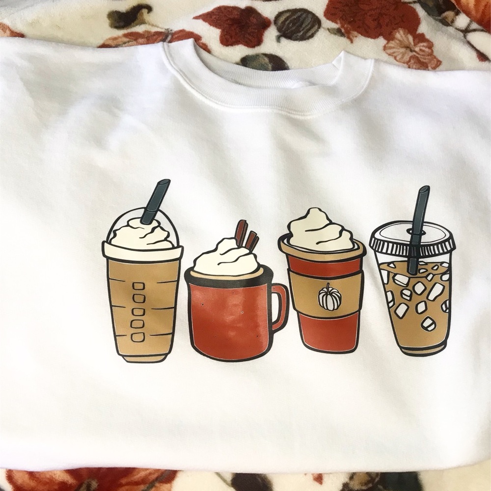 Fall Theme Coffee crewkneck